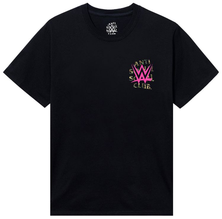 Anti Social Social Club x WWE Lockout Tee Black