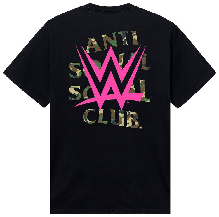 Anti Social Social Club x WWE Lockout Tee Black