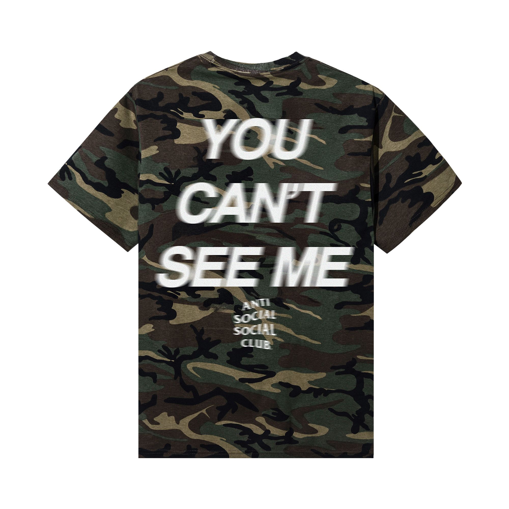 ★ ANTI SOCIAL SOCIAL CLUB★ You Can See Me T-Shirt Camo TI Buy Anti Social Social Club x WWE You Can't See Me Tee 'Camo