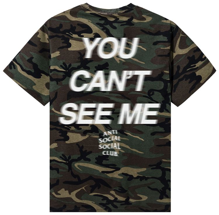 Anti Social Social Club x WWE You Cant See Me Tee Camo