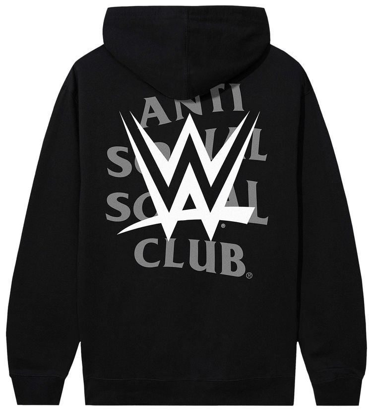 Anti Social Social Club x WWE Lockout Hoodie Black