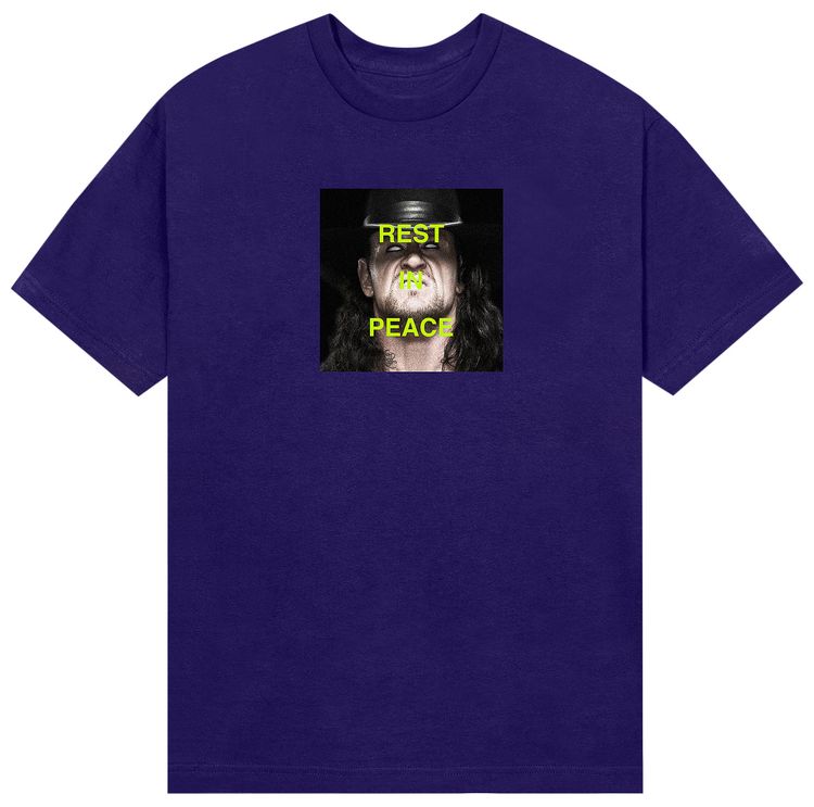 Anti Social Social Club x WWE You Will Rest In Peace Tee Purple