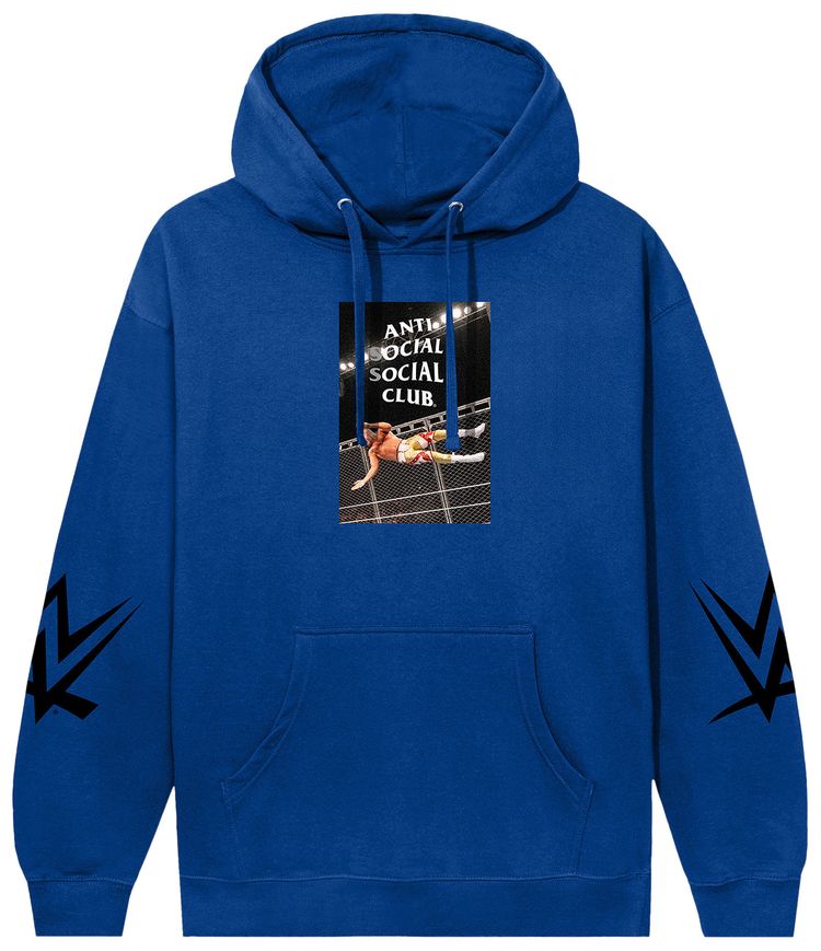 Anti Social Social Club x WWE American Nightmare Hoodie Royal