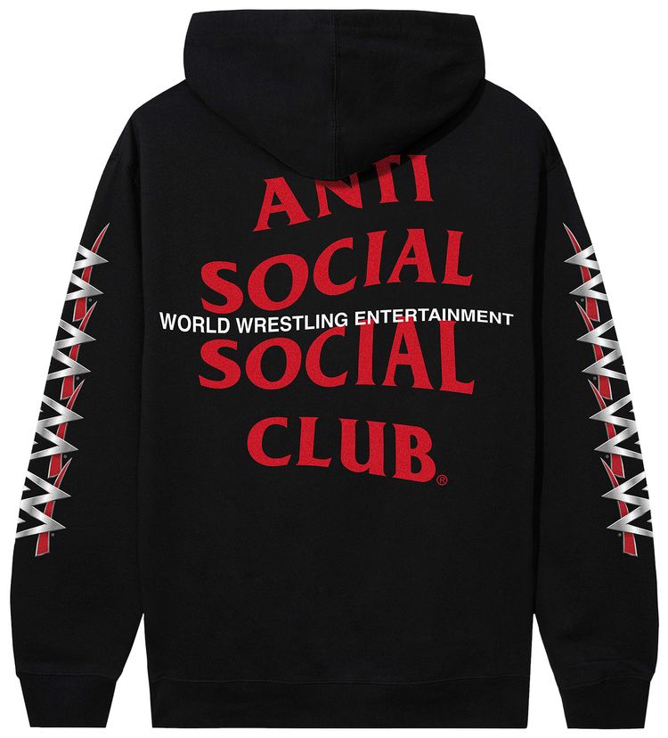 Anti Social Social Club x WWE Entertainment Hoodie Black