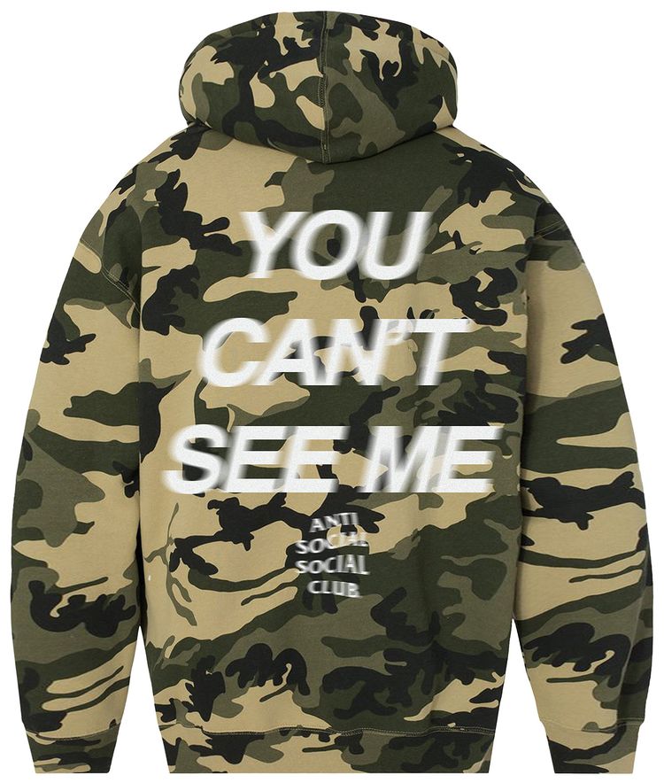 Anti Social Social Club x WWE You Cant See Me Hoodie Camo