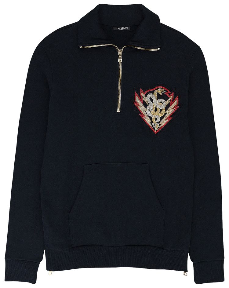 Balmain Embroidered Sweatshirt Navy