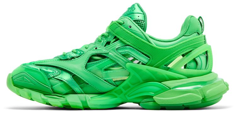 Balenciaga Track2 Sneaker Clear Sole   Green