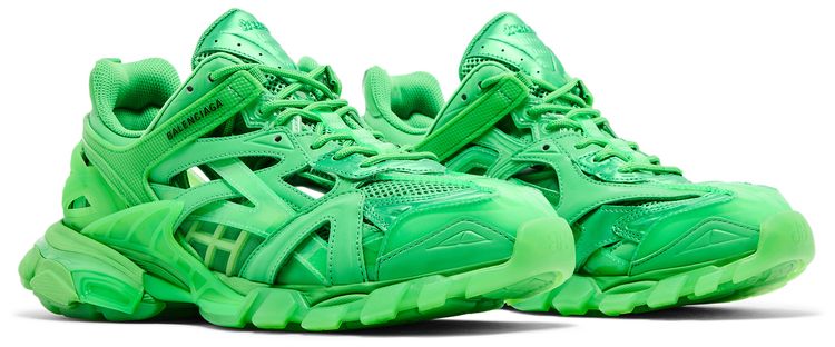 Balenciaga Track2 Sneaker Clear Sole   Green