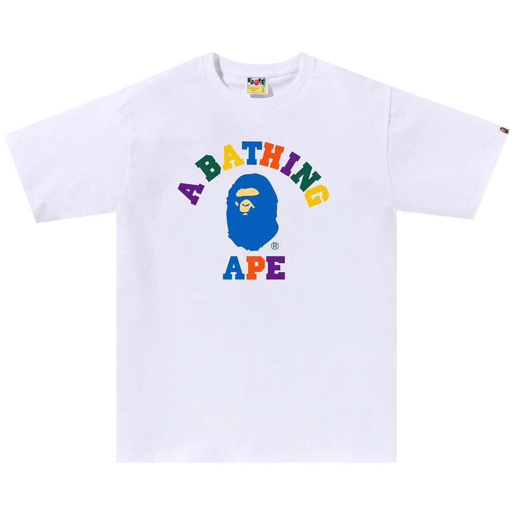 BAPE Colors College Tee White