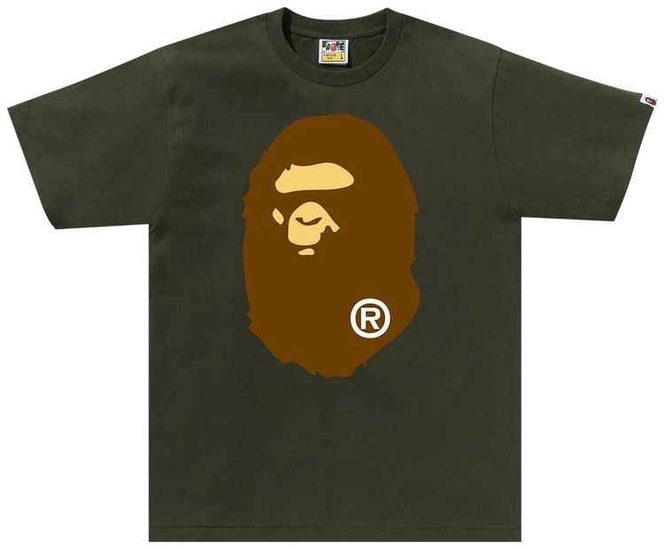 BAPE Big Ape Head Tee Olive Drab