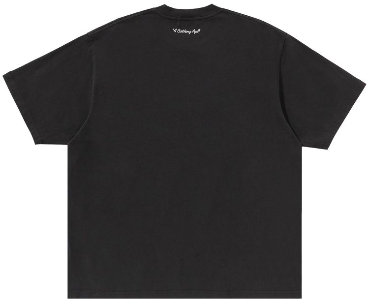 BAPE Garment Dye Shark Relaxed Fit Tee Black