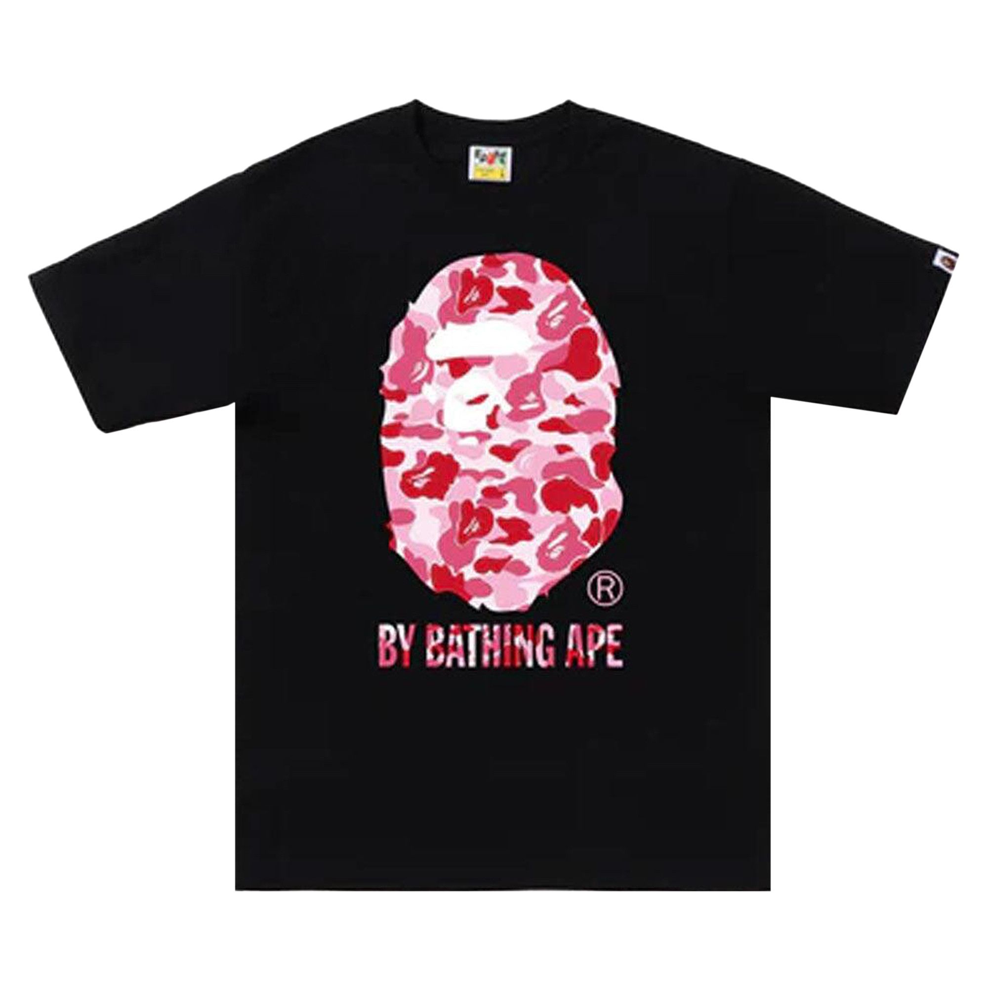 Buy BAPE ABC Camo By Bathing Ape Tee 'Black/Pink' - 1K80 110 006