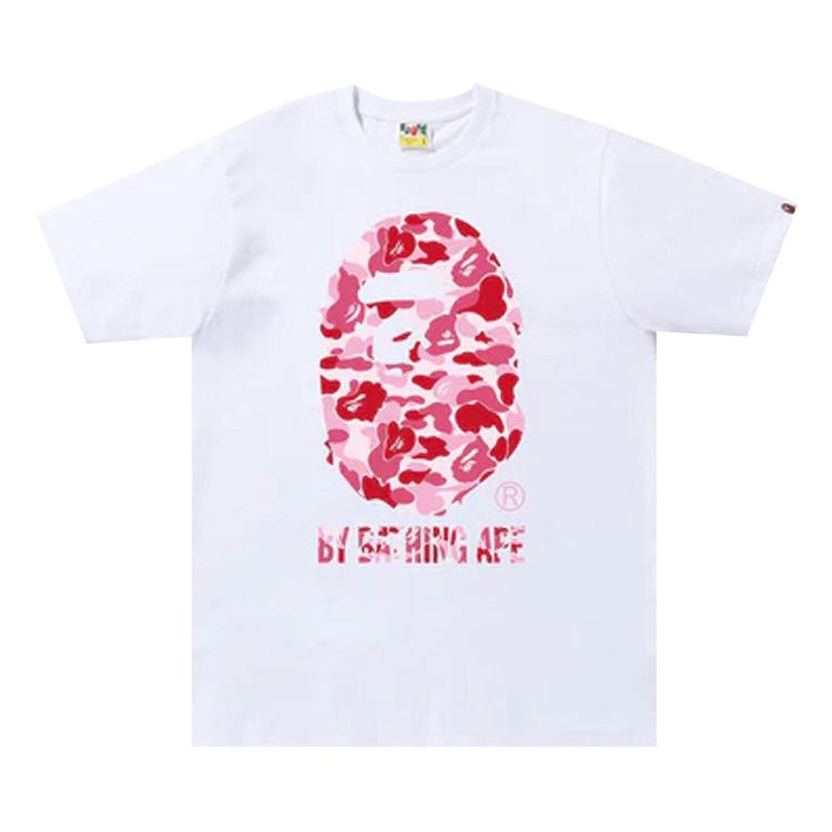 BAPE ABC Camo By Bathing Ape Tee WhitePink