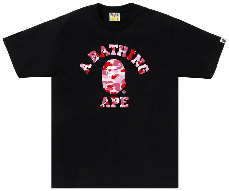 BAPE ABC Camo College Tee BlackPink
