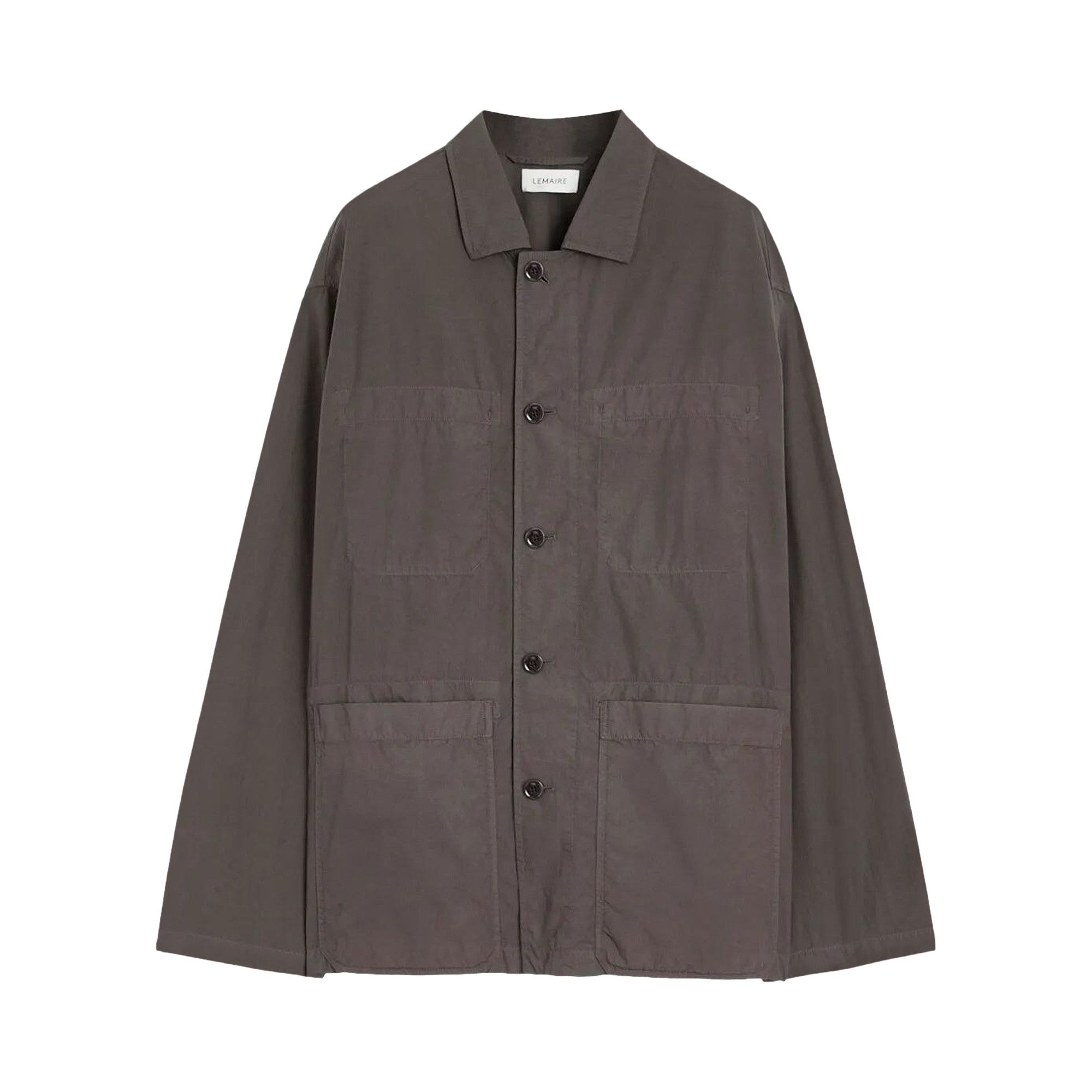 Buy Lemaire Workwear Shirt Jacket 'Dark Brown' - OV1013