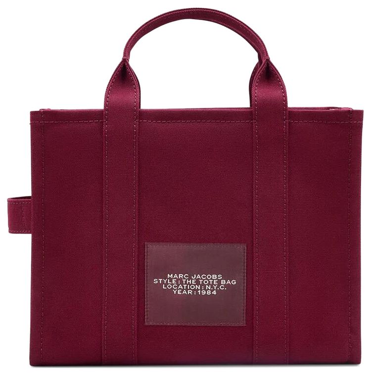 Marc Jacobs Canvas Medium Tote Bag Oxblood