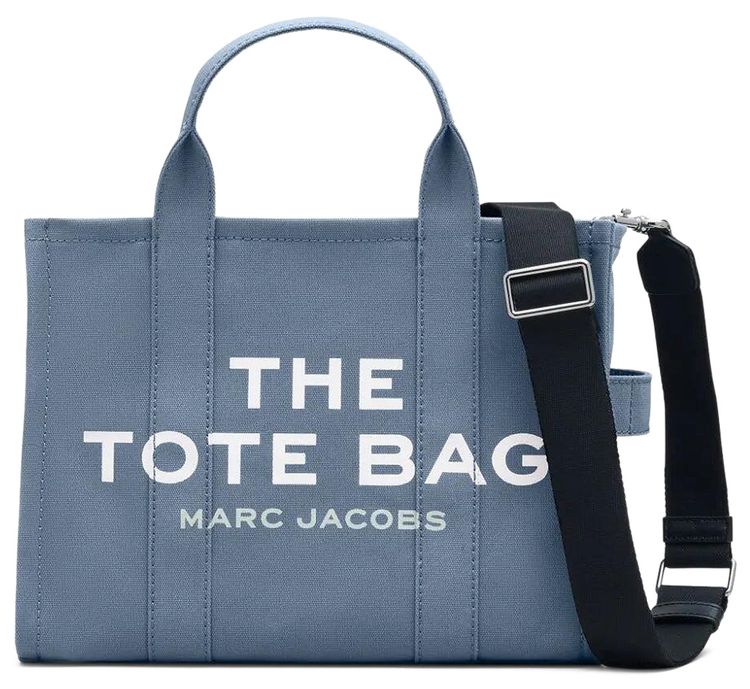 Marc Jacobs Canvas Medium Tote Bag Blue Shadow