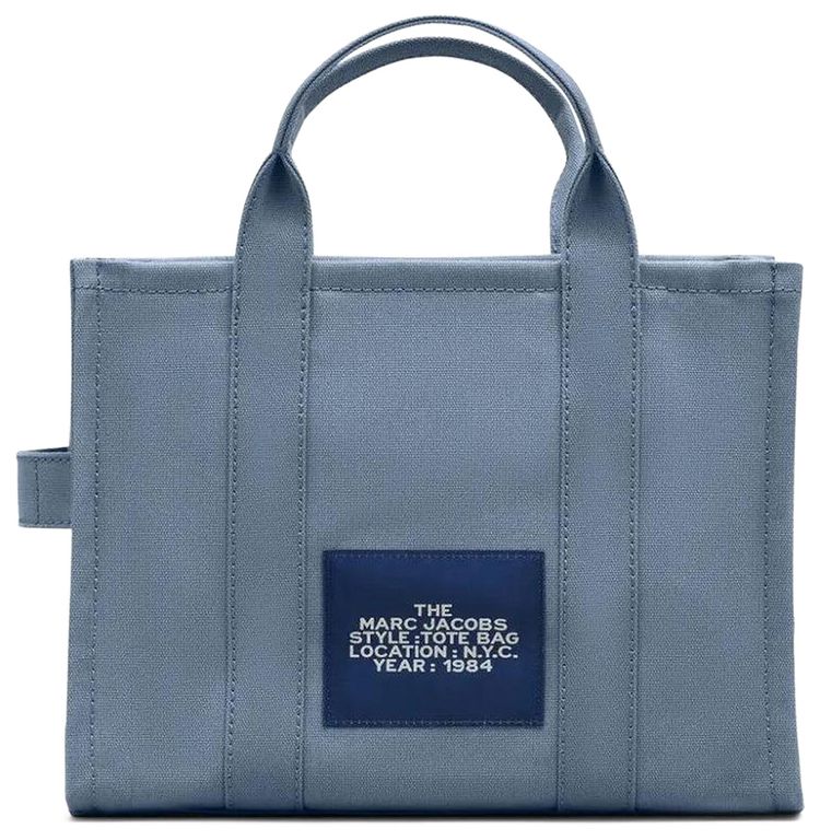 Marc Jacobs Canvas Medium Tote Bag Blue Shadow