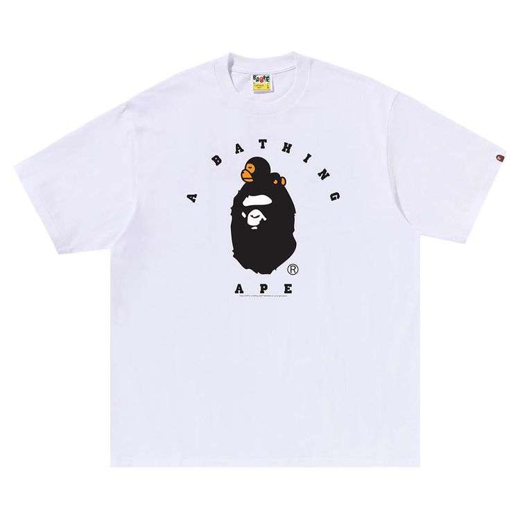 BAPE Milo College Relaxed Fit Tee White
