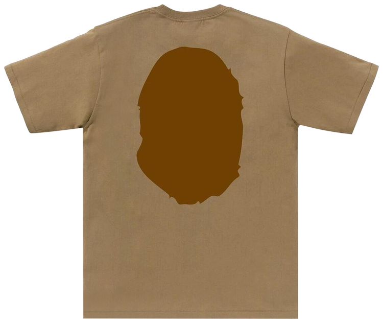 BAPE Big Ape Head Tee Beige