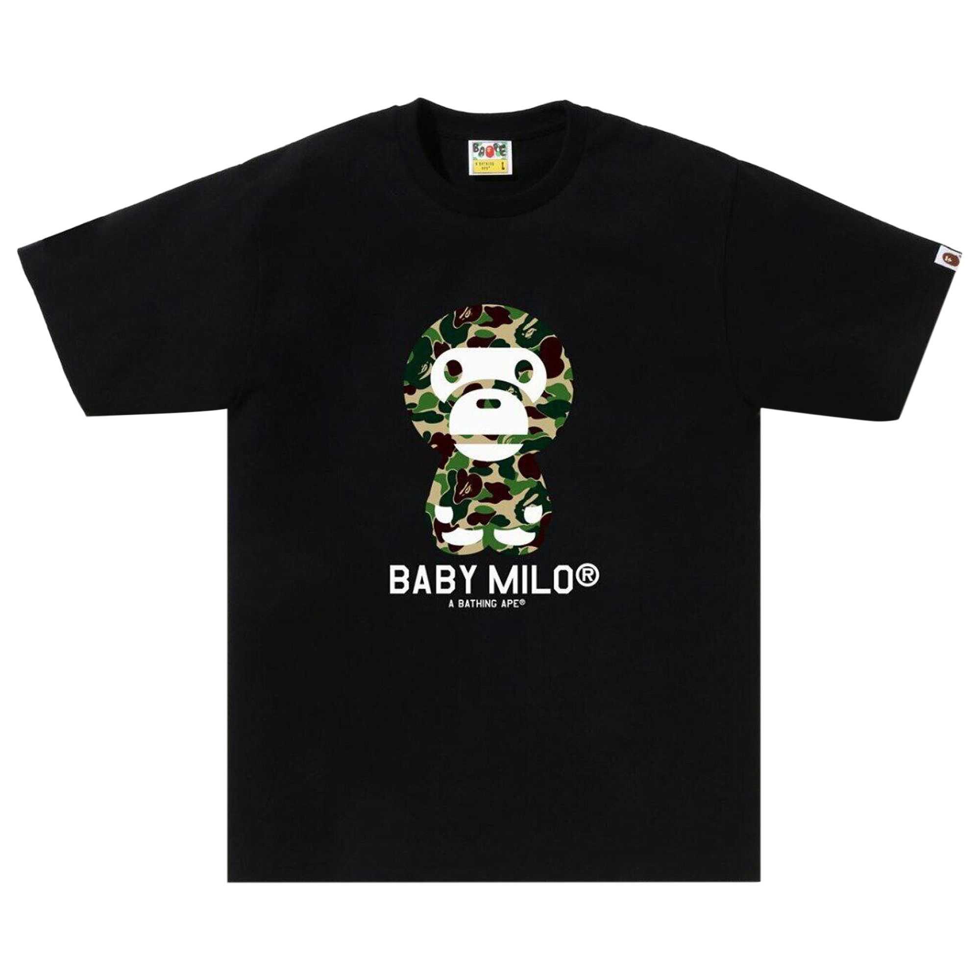 Buy BAPE ABC Camo Baby Milo Tee 'Black/Green' - 2K80 110 003