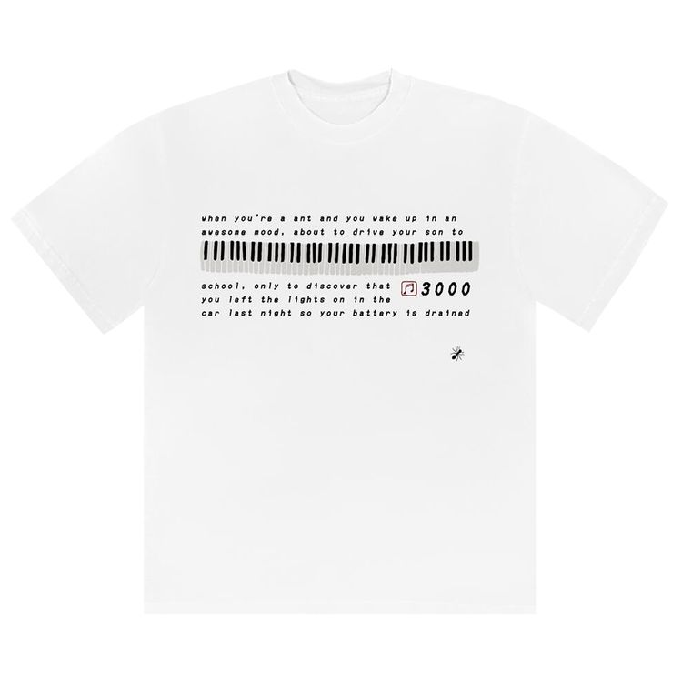 Cactus Plant Flea Market x Andre 3000 Cactus Track 3 Tee White