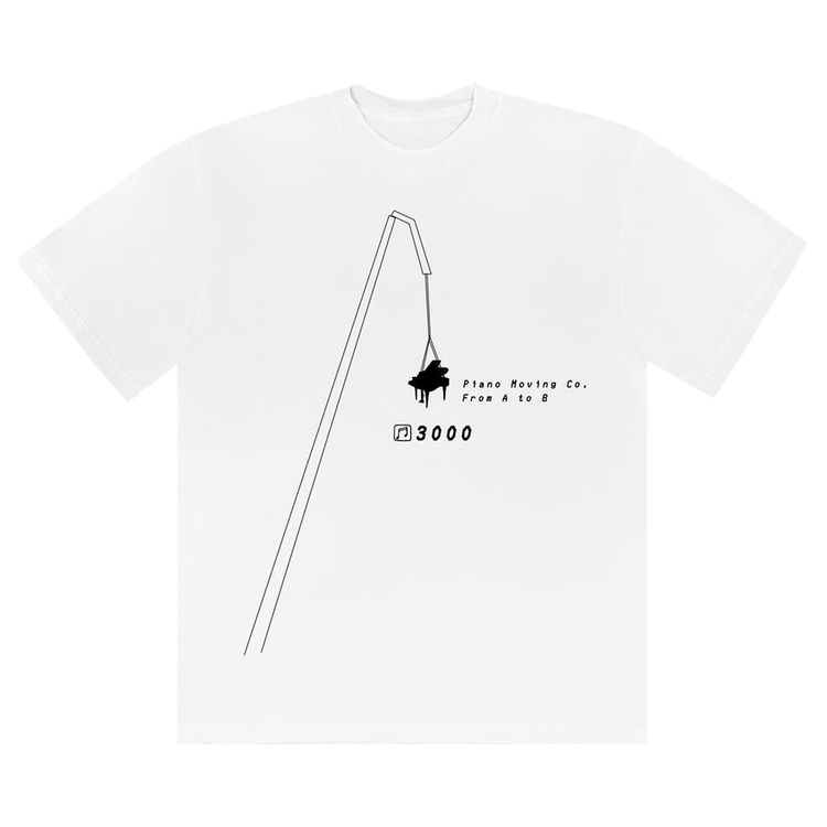 Cactus Plant Flea Market x Andre 3000 Cactus Piano Moving CO Tee White