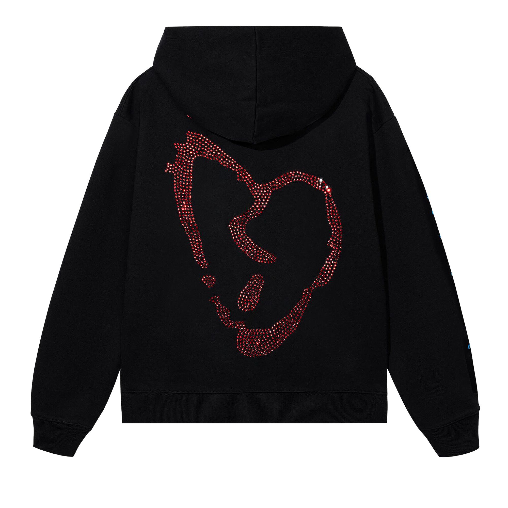 パーカー・フーディ Revenge XXXTentacion Heartbreak Hoodie Buy Revenge x XXXTentacion Heartbreak Bejeweled Hoodie