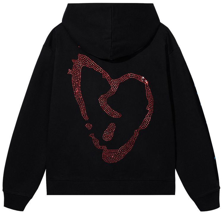 Revenge x XXXTentacion Heartbreak Bejeweled Hoodie Black