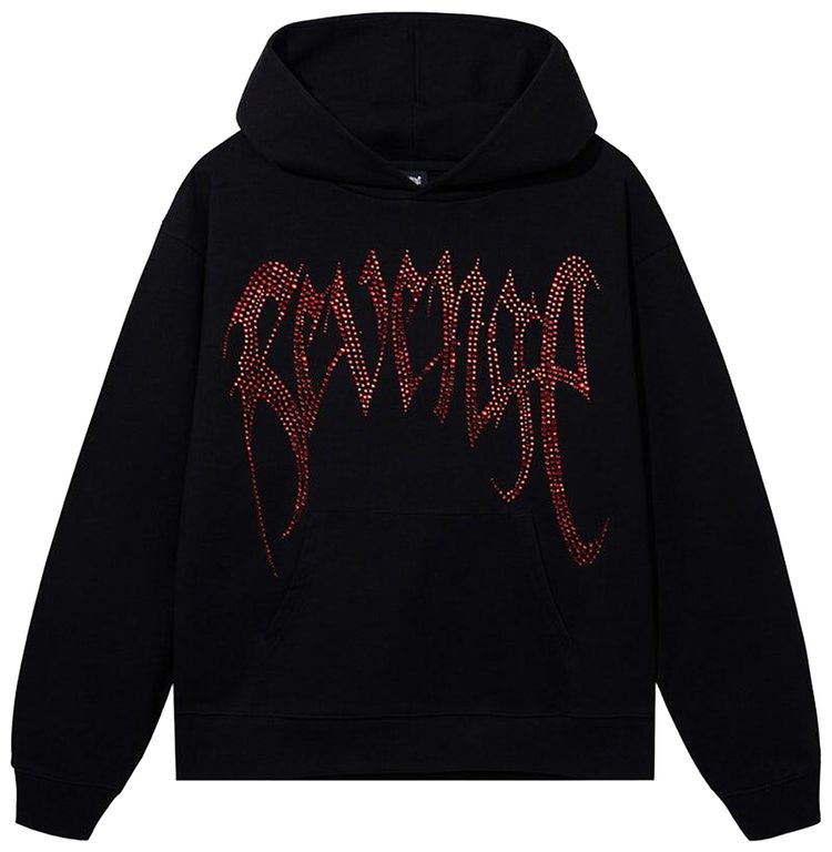 Revenge x XXXTentacion Heartbreak Bejeweled Hoodie Black