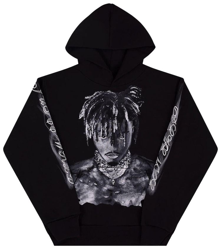 Revenge x Juice WRLD 999 Graphite Portrait Hoodie Black