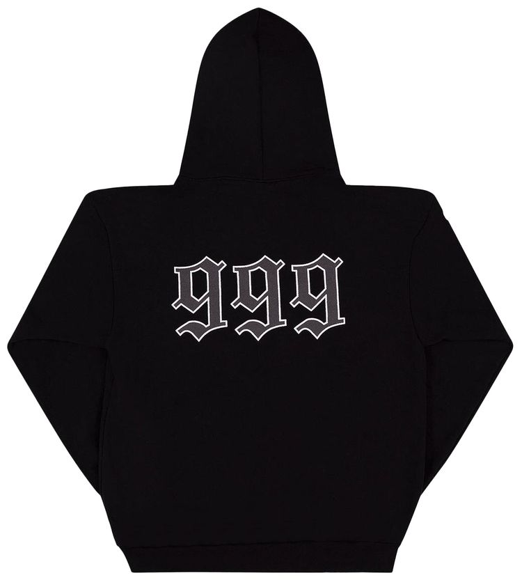 Revenge x Juice WRLD 999 Graphite Portrait Hoodie Black
