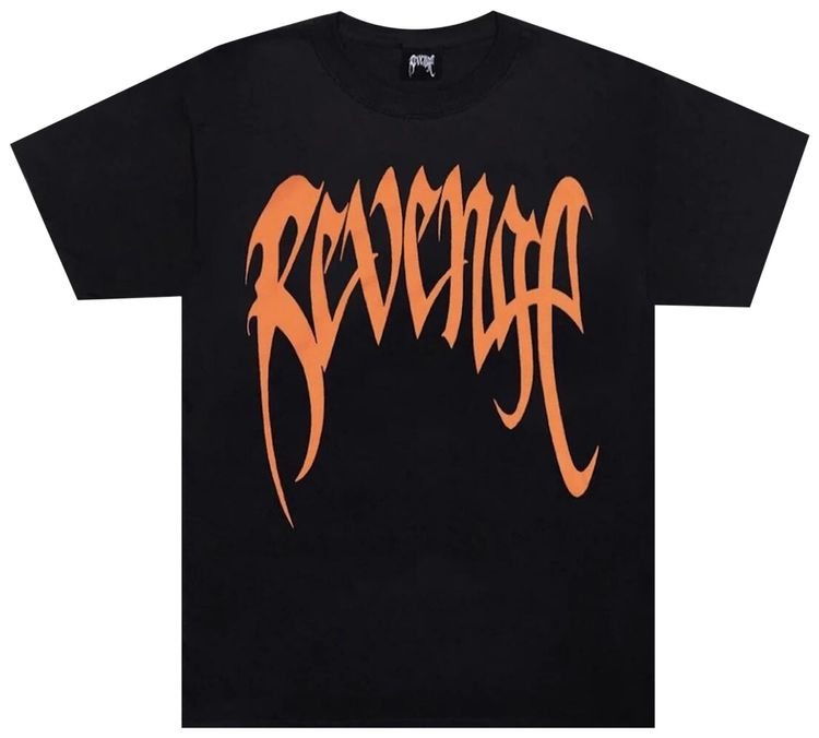 Revenge Orange Arch T Shirt Black