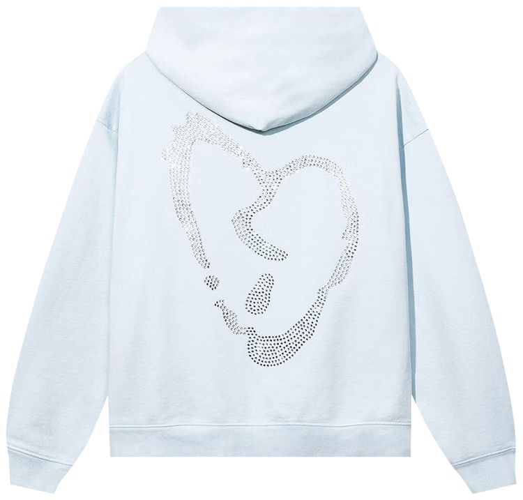 Revenge x XXXTentacion Heartbreak Bejeweled Hoodie Baby Blue