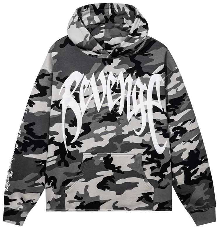 Revenge x XXXTentacion Kill Hoodie Snow Camo