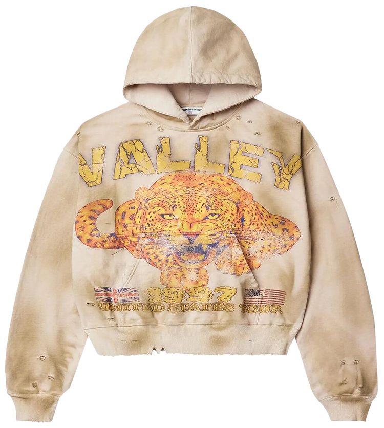 Vale Forever Cheetah Pullover Hoodie Tan