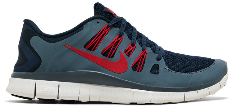 Nike Free 50 Armory Navy Challenge Red