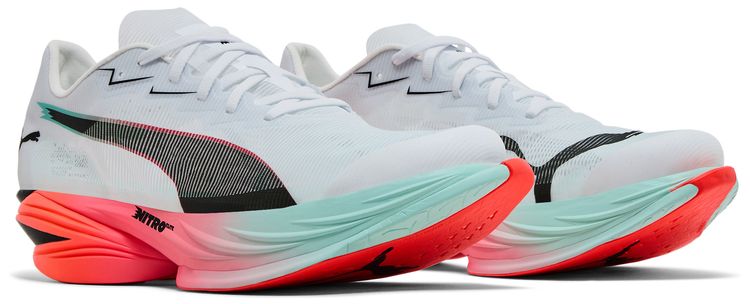 Puma Fast R Nitro Elite 3 White Glowing Red Mint