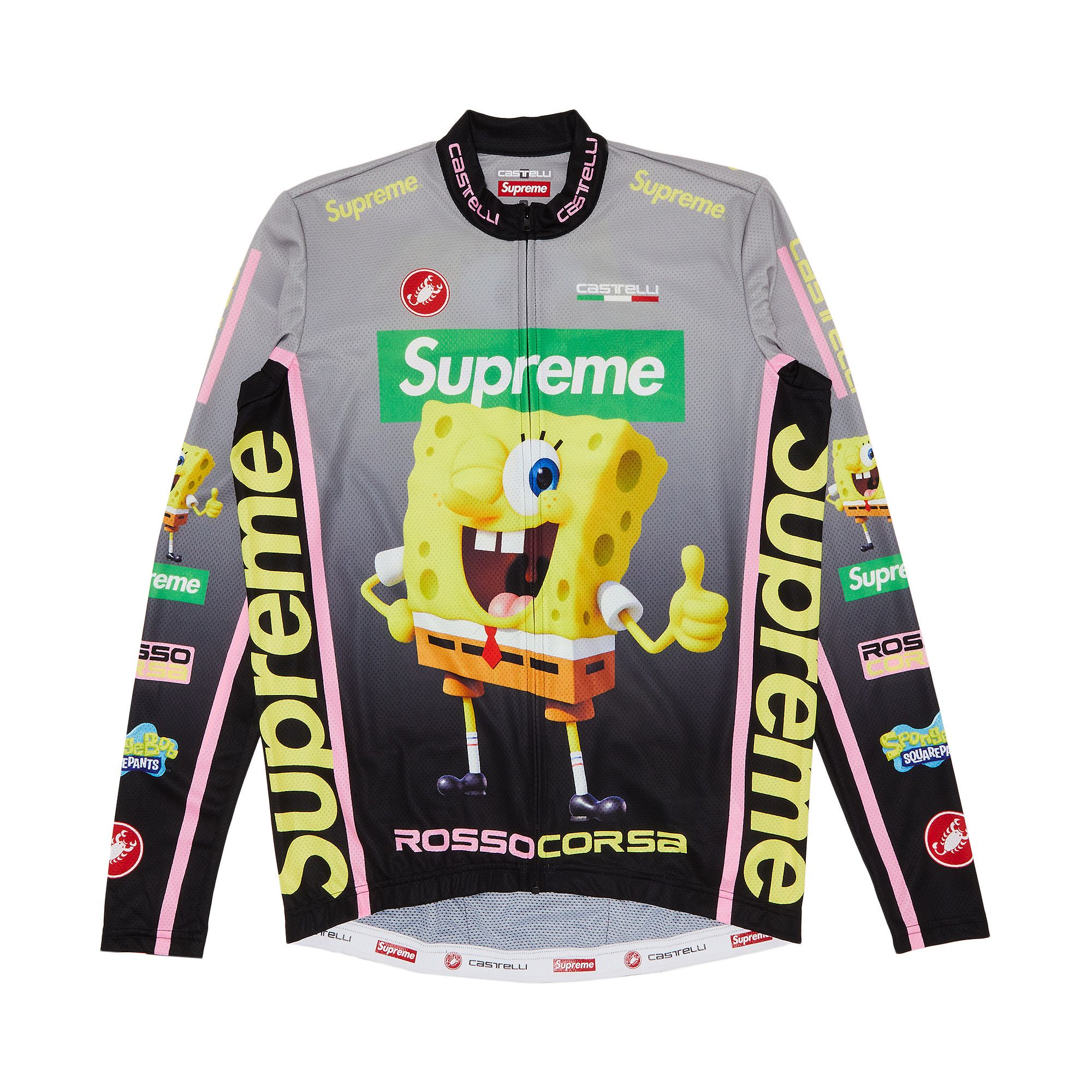 トップス Supreme SpongeBob SquarePants Castelli Buy Supreme x Spongebob Squarepants x Castelli Racing Long