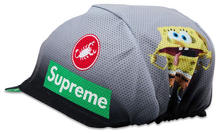 Supreme x Spongebob Squarepants x Castelli Cycling Cap Black