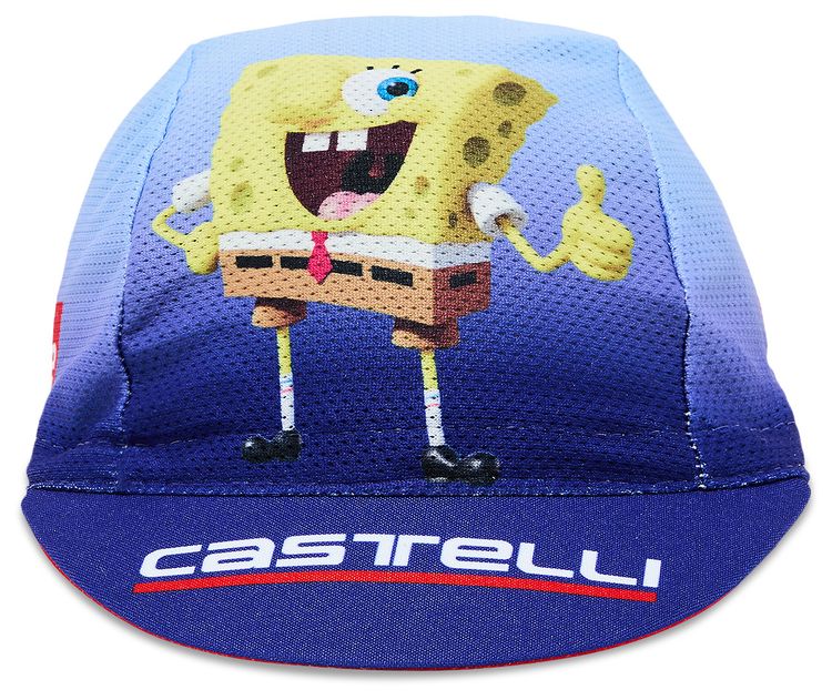 Supreme x Spongebob Squarepants x Castelli Cycling Cap Blue