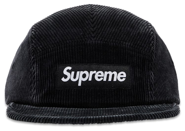 Supreme Corduroy Camp Cap Black