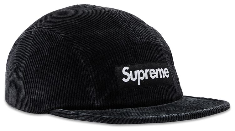 Supreme Corduroy Camp Cap Black