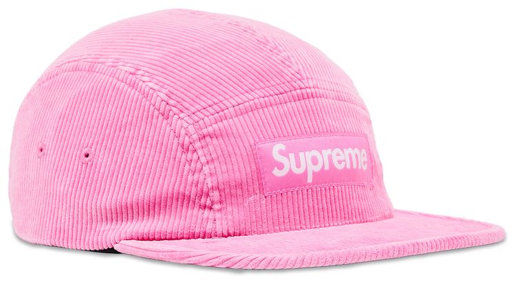 Supreme Corduroy Camp Cap Pink
