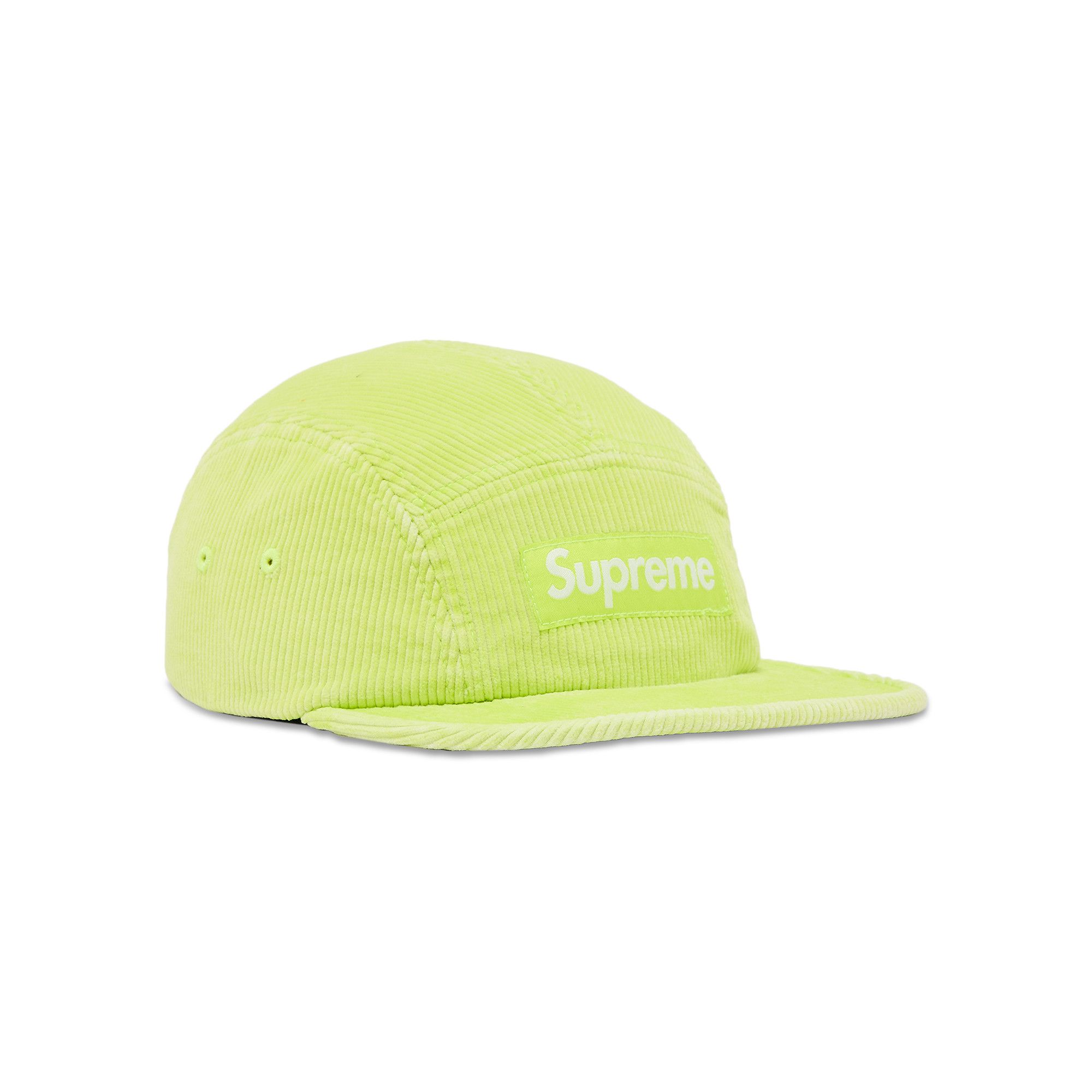 キャップ HOLYNUMBER7 Recycled poly long brim camp cap yellow Buy Supreme Corduroy Camp Cap 'Neon Yellow' - SS25H82 NEON
