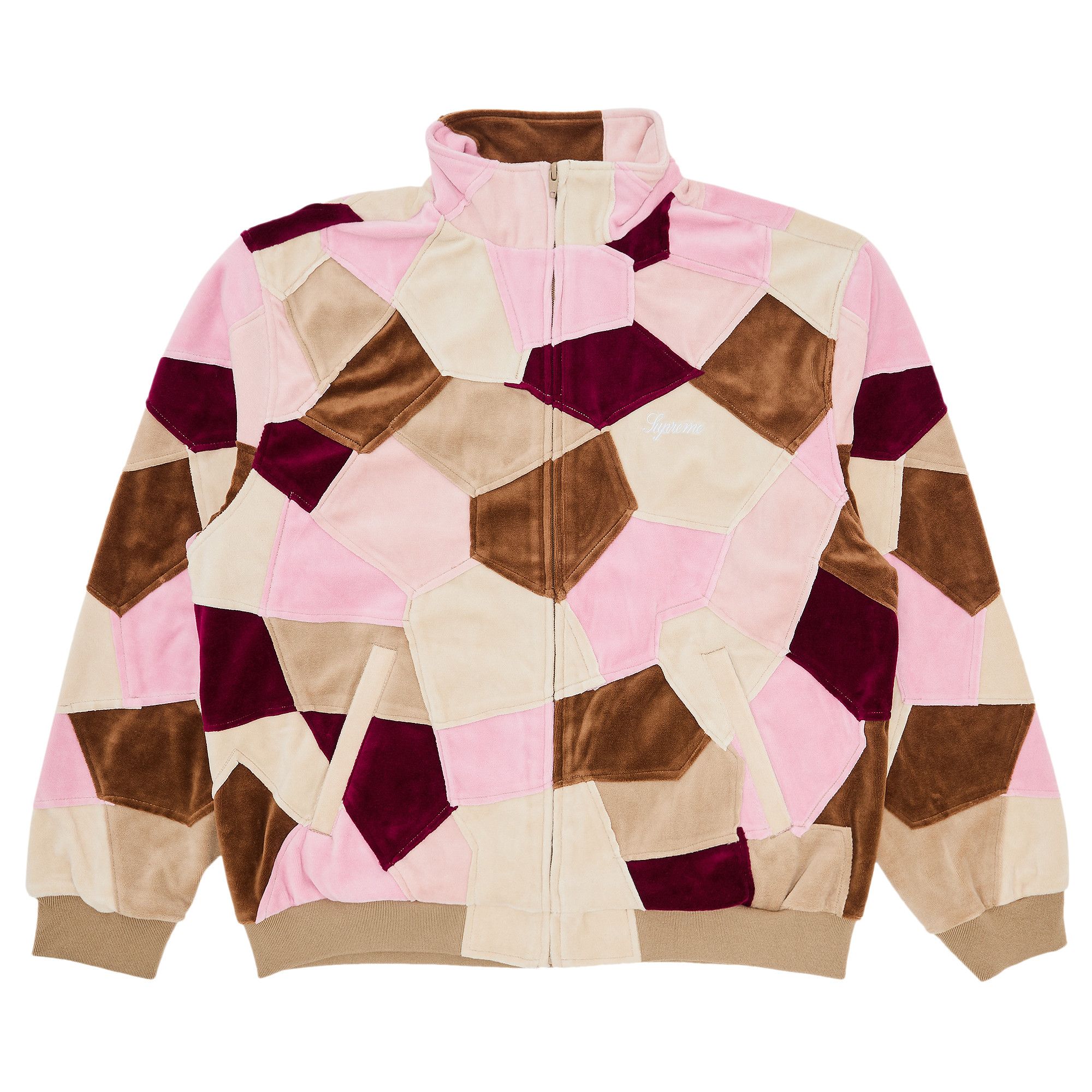 Buy Supreme Patchwork Velour Track Jacket 'Tan' - SS25J26