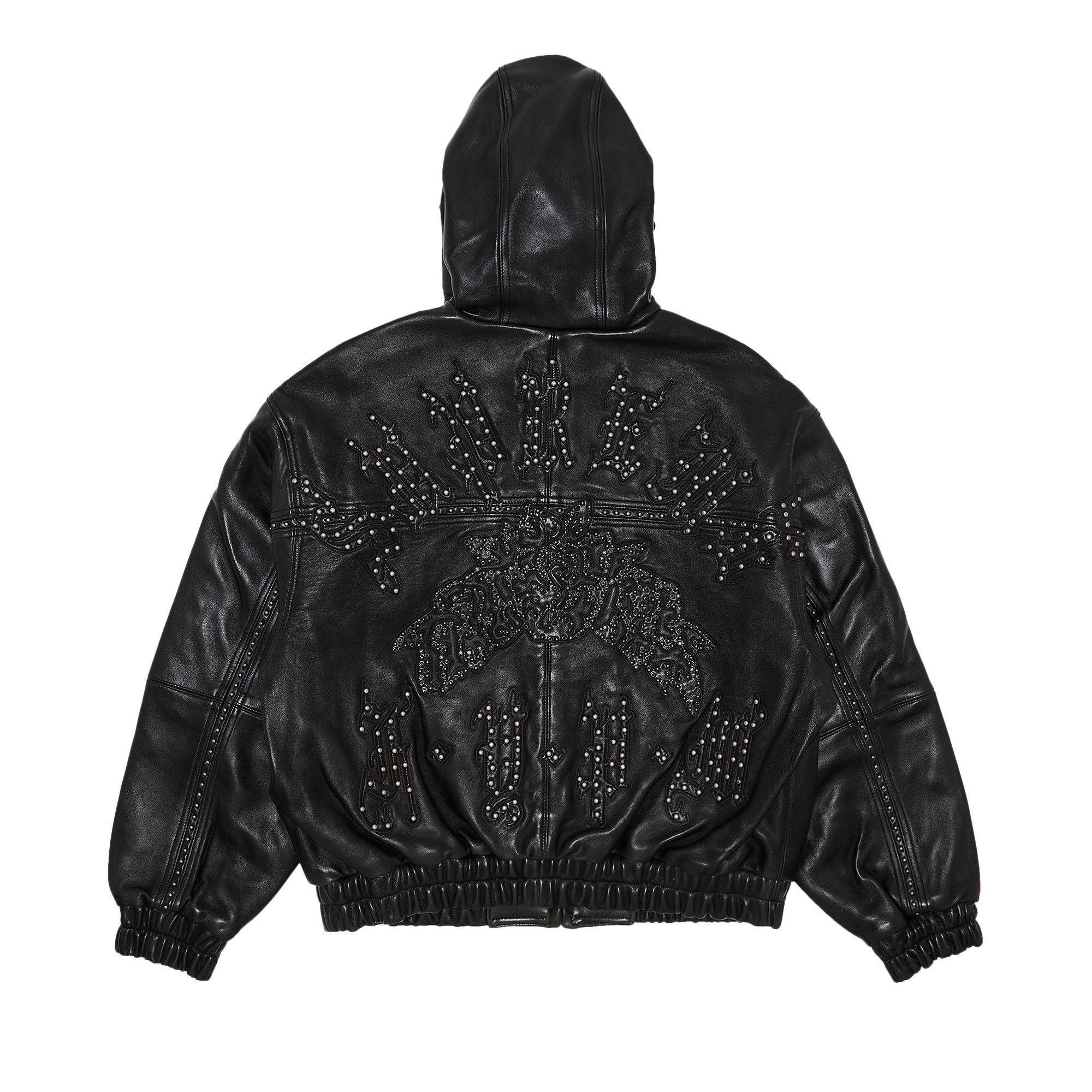 Buy Supreme Studded Hooded Leather Jacket 'Black' - SS25J61 BLACK