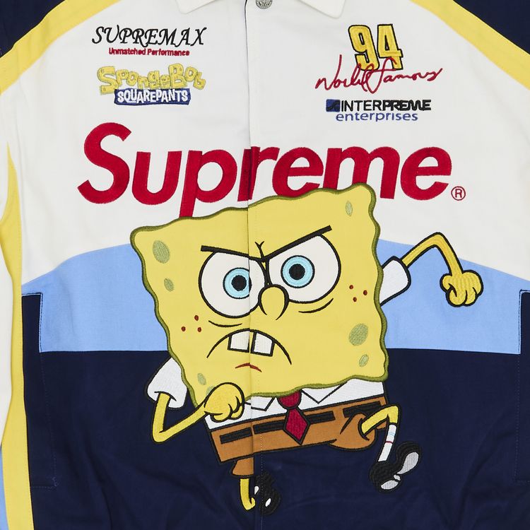 Buy Supreme x Spongebob Squarepants x Jeff Hamilton Racing Jacket 