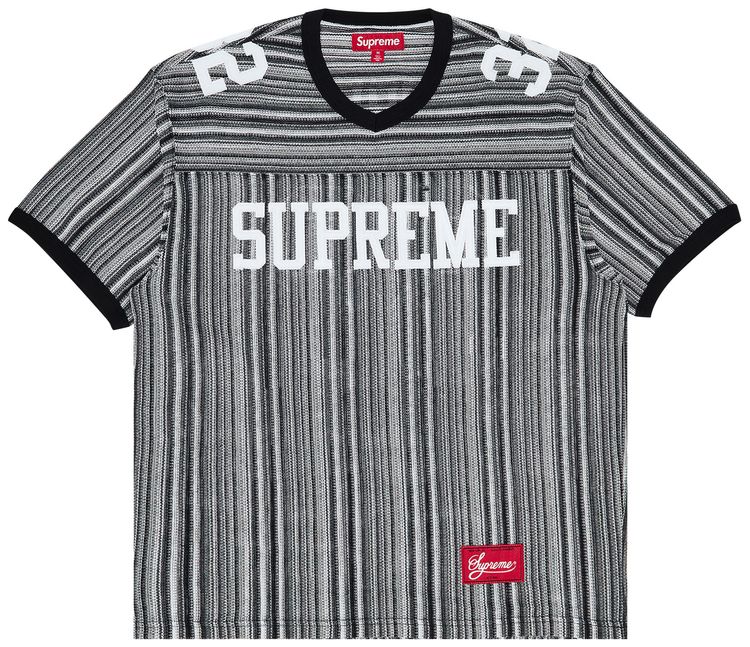 Supreme Open Knit Football Top Black
