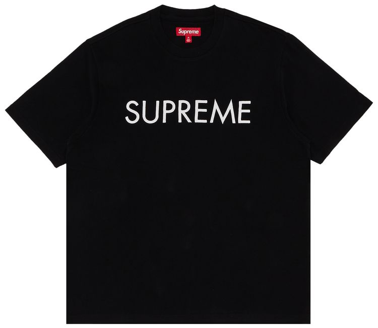 Supreme Capital Short Sleeve Top Black